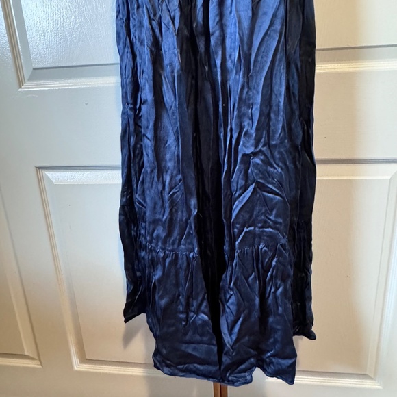 GREEK ARCHAIC KORI OVERSIZE NAVY VISCOSE MAXI DRESS - Picture 5 of 12